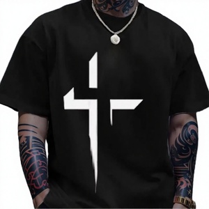 Camiseta de Punto para Hombre 2021, Cuello Redondo, Manga Corta, Corte Regular, 100% Algodón, Antiarrugas y Transpirable - Product Image 3