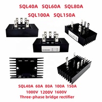 Module de pont monophasé 40A à 150A QL100A 40A 60A 80A 100A 150A 1000V 1200V 1600V Pont redresseur triphasé SQL100A