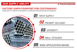 Nanxiang thép giá thấp nhúng nóng ống thép mạ kẽm Q235 q195 gi ống thép liền mạch - Product Image 5