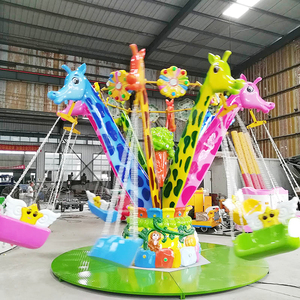 Chaise volante girafe pour enfants, 10 places, en fibre de verre, pour usage extérieur/intérieur, manège de fête foraine, prix usine, pour centre commercial - Product Image 2