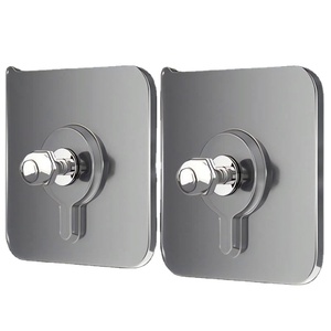 Usine En Gros Auto-<span class=keywords><strong>Adhésif</strong></span> Mur Cintres Étanche Durable Transparent Cuisine Salle De Bains Vis Cintre Crochets - Product Image 1