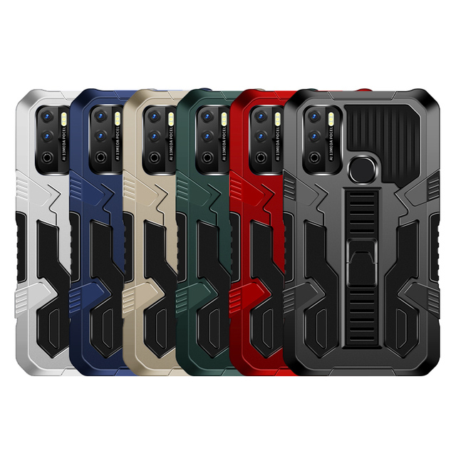 Cool Mecha Style Multi-Color Shock Absorbing Mobile Phone Case for Infinix HOT40 HOT40PRO SPARK20PRO