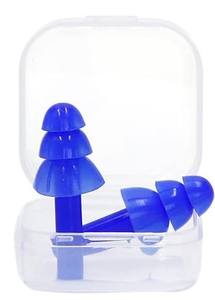 3 pares de <span class=keywords><strong>tapones</strong></span> para los oídos de silicona con cancelación de <span class=keywords><strong>ruido</strong></span> SNR31dB <span class=keywords><strong>tapones</strong></span> para los oídos antirruido con estuche de plástico y bolsa negra con logotipo personalizado - Product Image 2