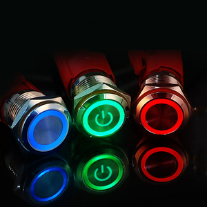 การนำไฟฟ้าได้ดีเยี่ยม คอนแทคโลหะผสมเงิน 19 มม. 10A สวิตช์ปุ่มกดโลหะ - Product Image 6