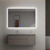Modern Smart LED Mirror Backlit Anti-Fog Bathroom Mirror with Touch Sensor Wall-Mounted Design Mirror Hotel