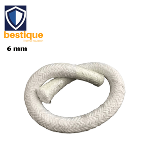 ลวดเสริมเหล็กกล้าไร้สนิม 5 มม. เชือกไฟเบอร์เซรามิก ทรงกลม ทรงสี่เหลี่ยม ทนความร้อนสูง ซีลปิดผนึก ป้องกันไฟไหม้ - Product Image 1