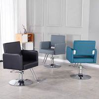 Chaise de barbier ergonomique rotative à 360 degrés, en acier inoxydable noir durable, repose-pieds hydraulique, hauteur réglable, mobilier de salon, beauté