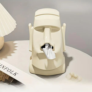 Boîte à mouchoirs domestique <span class=keywords><strong>en</strong></span> forme de pierre, porte-serviettes <span class=keywords><strong>en</strong></span> <span class=keywords><strong>papier</strong></span> décoratif, rangement de <span class=keywords><strong>table</strong></span> pour salon, chambre à coucher, style moderne - Product Image 6
