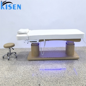 Table de massage électrique de luxe KISEN pour salon de beauté, 4 moteurs, lit de spa facial avec commande au pied en option - Product Image 5