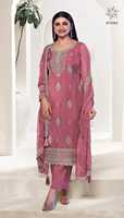 Traje de Salwar Kameez de seda de Organza pesada para mujer, ropa de Salwar Kameez pakistaní para festivales y fiestas