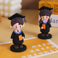 Figurine de dessin animé en gros pour la remise des diplômes, poupée étudiante, mini-figurine de diplômé pour les faveurs de fête de remise des diplômes, souvenir, cadeau