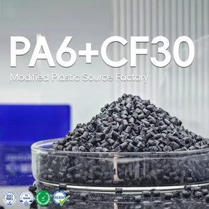 เม็ดพลาสติก PA6+CF30 ปรับสภาพ สีดำ เรซินไนลอน สำหรับชิ้นส่วนยานยนต์ - Product Image 1