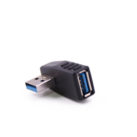 Kabel USB Kustom Mini Micro Sudut Kiri Kanan 90 Derajat untuk Pemasangan Panel