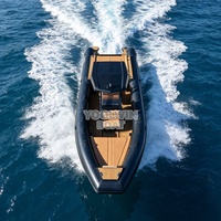 Bateau pneumatique en aluminium 990, 9,9 m (33 pieds), certifié CE, coque en aluminium 5083, RHIB990 Orca Hypalon, pour croisière commerciale