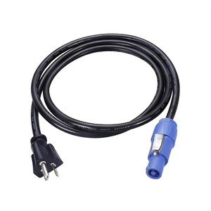 สายไฟสำหรับเวที ปลั๊ก NEMA 5-15P US 3 ขา ต่อกับสายเคเบิล PowerCON สีน้ำเงิน NAC3FCA สำหรับอุปกรณ์ดีเจบูธ - Product Image 1