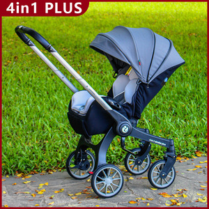 Nuovo Passeggino 4-in-1 per Neonati con Telaio in Lega di Alluminio, <span class=keywords><strong>Seggiolino</strong></span> di Sicurezza Bidirezionale e Cesta Portaoggetti Modello G308 - Product Image 4