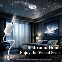 Mini projecteur USB ciel étoilé galaxie, veilleuse alimentée 360° °   Lampe de projection rotative HD pour plafond, chambre à coucher, toit de voiture, chambre d'enfant