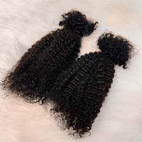 Vente en Gros 30g Mèche de Cheveux Humains Afro Crépus Naturels pour Tresses, Texture Kinky