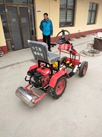 Machine de plantation autoportée à quatre roues motrices Semoir à essence 7.5hp Machine à planter de soja/maïs