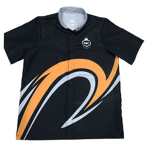 سريعة جاف قصيرة الأكمام زر أسفل بدلة سباق - Product Image 1