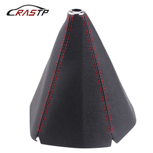 CRASTP Gear Shift Dust Cover Black Red Stitching <b>Car</b> <b>Interior</b> Modification Part for Manual Transmission - Product Image 1