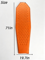 Matelas de couchage gonflable portable à cellules d'air Diamond Dot, en polyester imperméable, pour le camping, la randonnée et le trekking