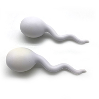 Balle anti-stress en forme de sperme à rebond rapide, personnalisable avec logo, en mousse PU, jouet anti-stress pour la publicité hospitalière