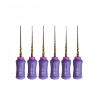 Fichiers de précision V + limes à usage manuel en or avec surface dorée antiadhésive pour les outils endo spécialisés de dentiste d'anatomie de canal complexe