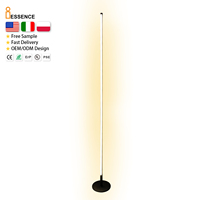 Lampadaire LED moderne à trois températures de couleur, intensité variable, télécommande, interrupteur au pied, décoration pour salon et chambre