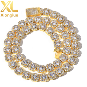 Hip Hop Copper Alloy High End Iced Tennis Cuban <b>Chain</b> Claw Setting 0.3m Plating Anti Non Tarnish Free Fashion <b>Necklaces</b> - Product Image 1