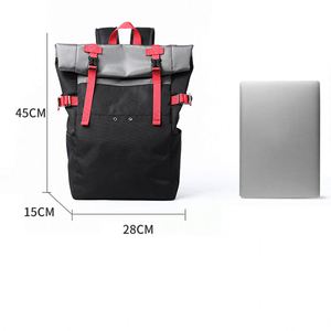 2025 New Trending Fashion Custom Waterproof <b>Roll</b> <b>Top</b> <b>Backpack</b> Waterproof <b>Roll</b> up <b>Laptop</b> Back Pack Travelling Sport Day Pack - Product Image 2