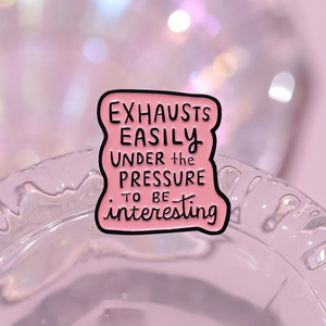 Drôle disant <span class=keywords><strong>proverbe</strong></span> broches sensibilisation à la santé émotionnelle soins émail épinglettes métal artisanat Badge bijoux coulée pour vêtements - Product Image 3