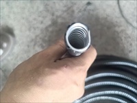 Somhyin Kunshen Flexibles Elektroinstallationsrohr Kunststoffbeschichtetes Metallrohr PVC-Wellrohr Kabelschutzschlauch 1/2