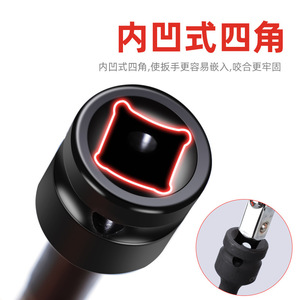 ประแจหกเหลี่ยม 1/2 นิ้ว เหล็ก Cr-Mo H6 H10 H14 อุปกรณ์เสริมเครื่องมือลม - Product Image 3