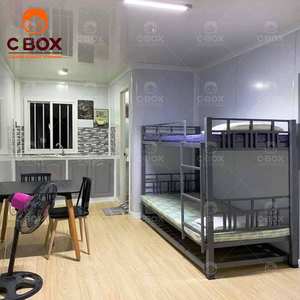 Cbox Vente en gros Bâtiments de bureau légers Projet Département Camp minier modulaire avec toilettes Maison préfabriquée détachable en conteneur - Product Image 4