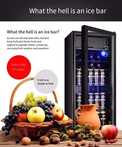 75L 118L 128L Mini Tủ lạnh nhỏ hiển thị thẳng đứng tủ lạnh nhiệt độ không đổi rượu vang đỏ bảo quản trái cây trà mini ICE Bar - Product Image 6