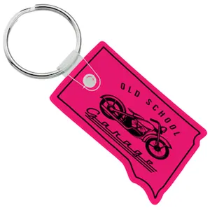 Bestsellers Translucent South Dakota Soft Keychain key ring tag key tag chain