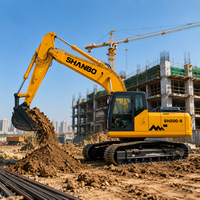 Excavatrice SH200-9 20T avec grappin à bois, forte capacité de serrage, capacité de levage élevée, équipement forestier pour la manutention du bois