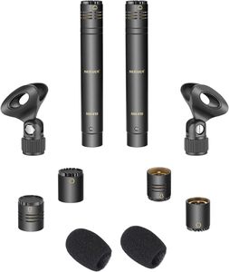Microphone à condensateur <span class=keywords><strong>Neewer</strong></span> en forme de crayon, lot de <span class=keywords><strong>2</strong></span>, avec capsules interchangeables omnidirectionnelles et supercardioïdes, et bonnets anti-vent en mousse - Product Image 2