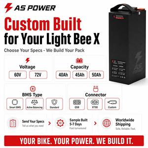 Upgrade Baterai 72V 45Ah Sur-Ron Light Bee X, Paket Baterai Lithium Berkinerja Tinggi, Pasang Langsung, Plug and Play untuk E-Moto Off-Road - Product Image 4