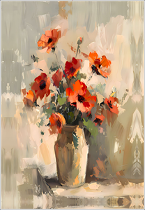 Decoración de pared de lona con diseño de margaritas de lujo, hermosa pintura floral para decoración elegante del hogar y espacios elegantes - Product Image 2