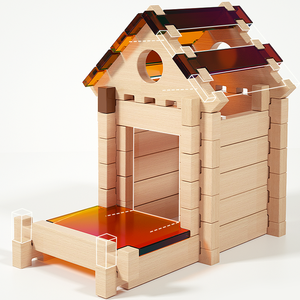 Nouveau jouet éducatif pour l'apprentissage précoce, blocs de construction architecturaux, jouets en bois créatifs à empiler pour enfants, garçons et filles - Product Image 6