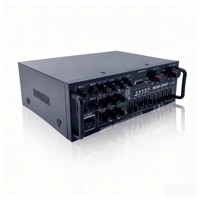 Amplificateur de son professionnel FM Radio BT pour home cinéma, équipement 300W, amplificateur de puissance 2 canaux avec BT