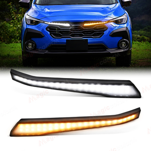 ไฟหน้ากระจังหน้า LED ไฟเตือนกันชนหน้า ไฟเดย์ไลท์ DRL สำหรับ <span class=keywords><strong>Subaru</strong></span> <span class=keywords><strong>Crosstrek</strong></span> <span class=keywords><strong>2023</strong></span> 2024 ไฟเลี้ยว อุปกรณ์ตกแต่งรถยนต์ - Product Image 3