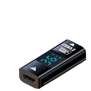 Adaptateur USB C 36W transparent avec affichage numérique de la <span class=keywords><strong>puissance</strong></span>, convertisseur <span class=keywords><strong>d</strong></span>'extension USB C femelle vers USB A femelle - Product Image 1