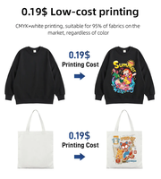 Refinecolor Imprimante jet d'encre de haute qualité pour hommes et femmes A3 DTF Machine d'impression directe sur film pour t-shirts sweats à capuche sac en toile