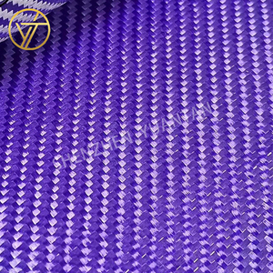 Tela de tela de vidrio tejida de sarga de alambre púrpura de oro y plata de alta calidad - Product Image 3