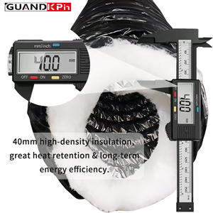 Tuyau d'isolation en coton blanc <span class=keywords><strong>de</strong></span> 4 cm d'épaisseur avec feuille d'aluminium et caoutchouc pour système <span class=keywords><strong>de</strong></span> climatisation et <span class=keywords><strong>conduit</strong></span> <span class=keywords><strong>de</strong></span> ventilation - Product Image 3