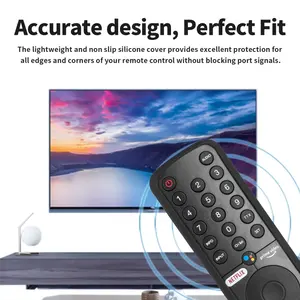 Étui de télécommande en silicone compatible avec la télécommande de la télévision XMRM-19 intelligente Housse de protection antichoc avec lanière - Product Image 6