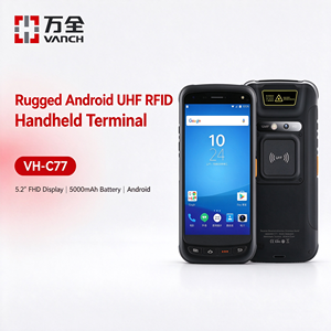 เครื่องอ่าน RFID แบบพกพา Vanch ขนาด 5.2 นิ้ว รองรับ 4G WiFi GPS ระบบ Android 13 พร้อม ABS รองรับ UHF RFID มาตรฐาน ISO 18000-6C ระยะการอ่าน 4 เมตร ระบบจัดการสินค้าคงคลัง - Product Image 1